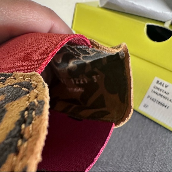 FLY London Women's Salv Cheetah Leather Chelsea Ankle Boots Size 6-6.5US / 37EU - Picture 6 of 6